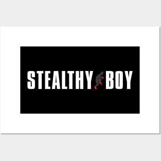 Stealthy Boy (white) Posters and Art